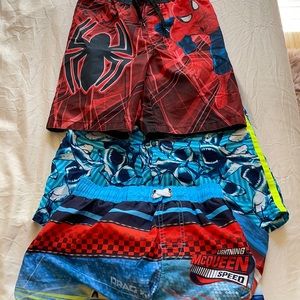 4 boys bathing suits size 8